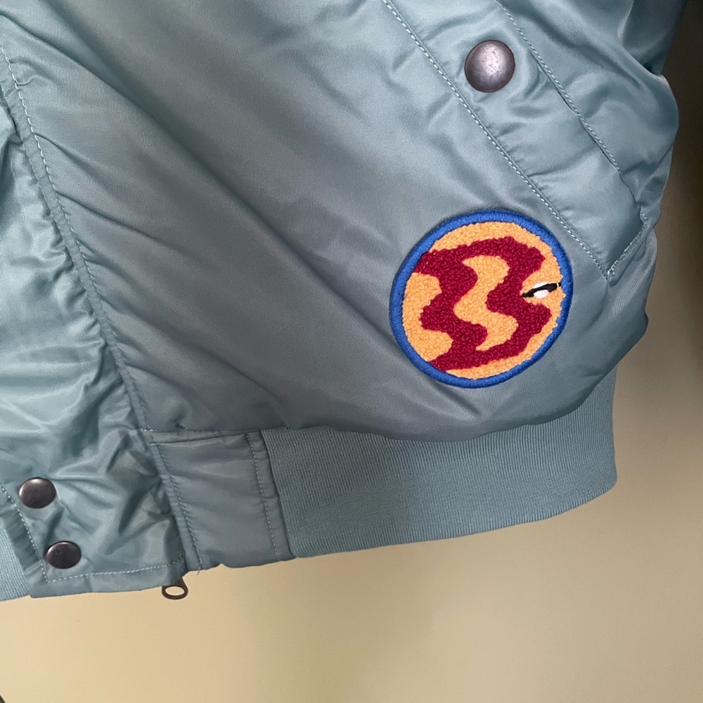 Billionaire Boys Club Blue Bomber Jacket with Fur Trim - Picture 4 of 13